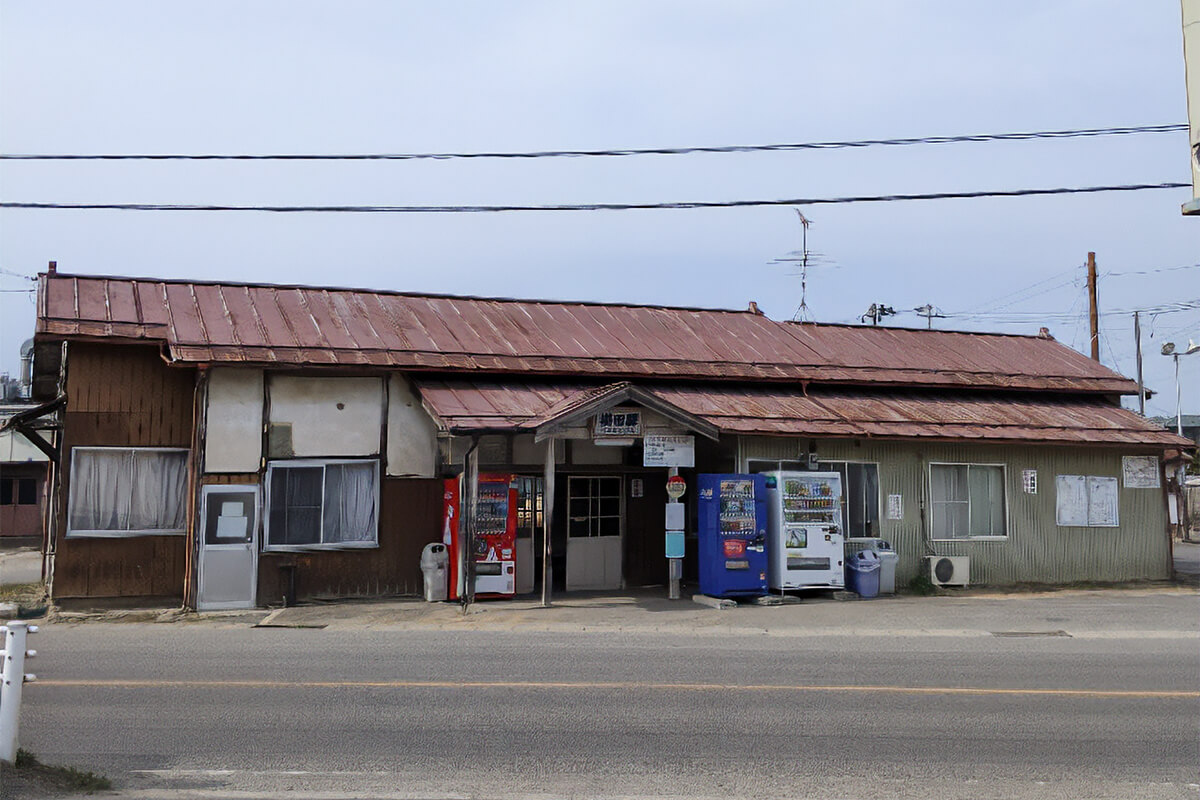 復旧前の掛田駅